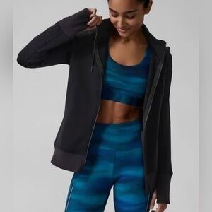 Athleta Altitude Triumph Hoodie, Black, Women’s XS